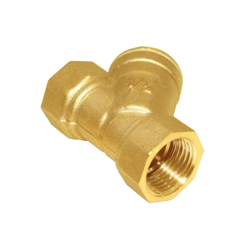 Joywayus Brass 3/4" Female Thread Y Shaped Strainer Filter Valve Pipe Fittings Adaptor Connector for Water Oil Separation - Image 5